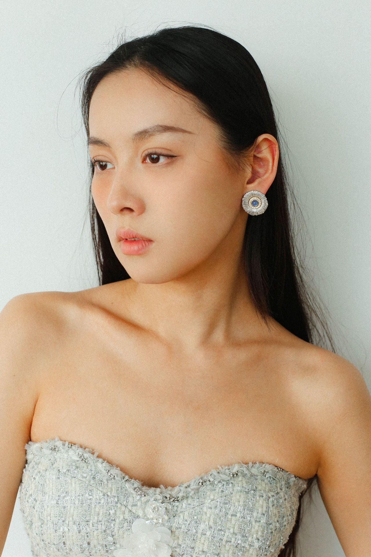 Buccellati - Inspired Daisy Ear Clip Stud Earrings - floysun