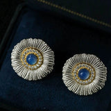 Buccellati - Inspired Daisy Ear Clip Stud Earrings - floysun