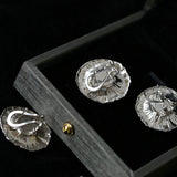 Buccellati - Inspired Daisy Ear Clip Stud Earrings - floysun