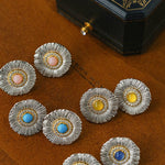 Buccellati - Inspired Daisy Ear Clip Stud Earrings - floysun