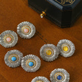 Buccellati - Inspired Daisy Ear Clip Stud Earrings - floysun