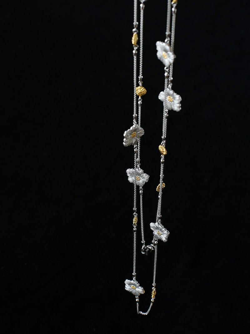 Buccellati - Inspired Daisy & Gardenia Long Necklace - floysun