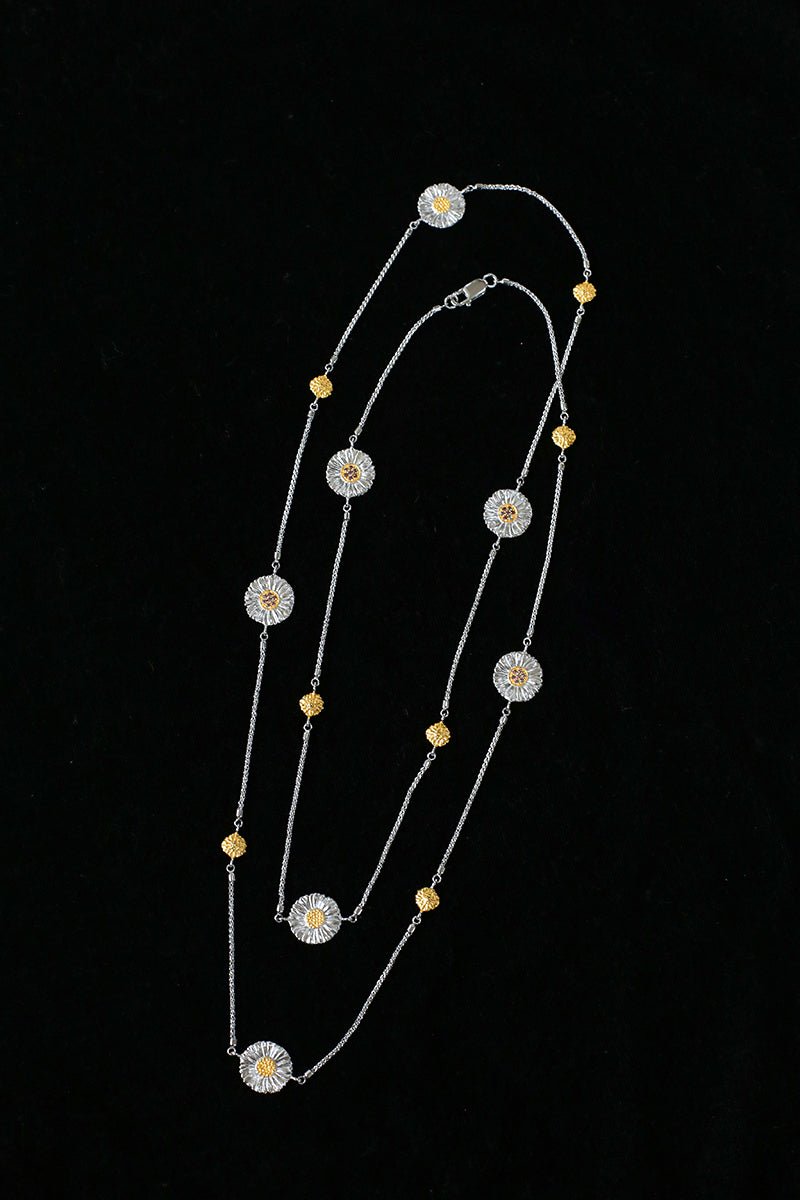 Buccellati - Inspired Daisy & Gardenia Long Necklace - floysun