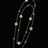 Buccellati - Inspired Daisy & Gardenia Long Necklace - floysun
