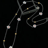 Buccellati - Inspired Daisy & Gardenia Long Necklace - floysun