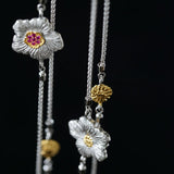 Buccellati - Inspired Daisy & Gardenia Long Necklace - floysun
