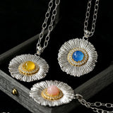 Buccellati - Inspired Daisy Pendant Necklace - floysun