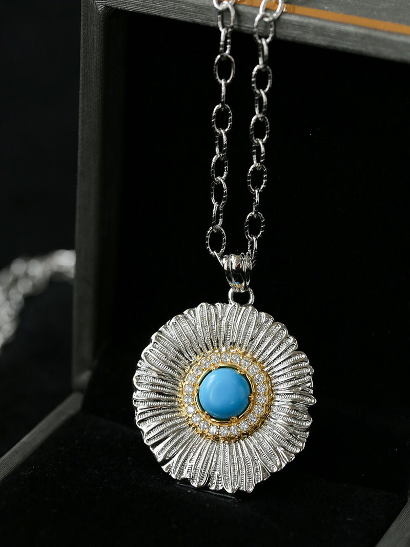 Buccellati - Inspired Daisy Pendant Necklace - floysun