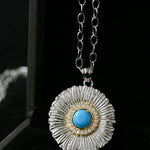Buccellati - Inspired Daisy Pendant Necklace - floysun