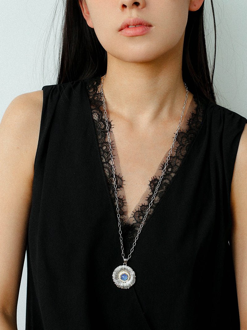 Buccellati - Inspired Daisy Pendant Necklace - floysun