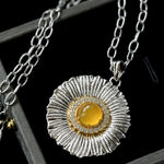 Buccellati - Inspired Daisy Pendant Necklace - floysun