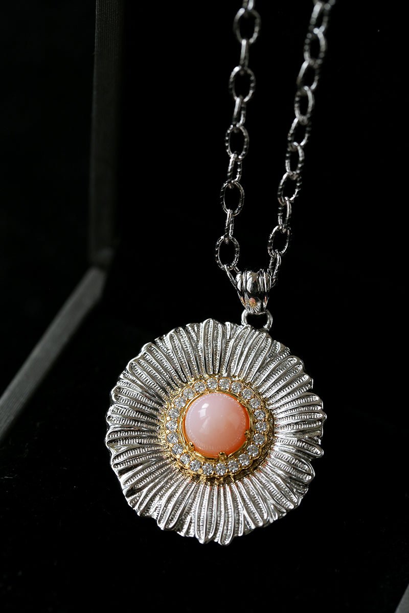 Buccellati - Inspired Daisy Pendant Necklace - floysun