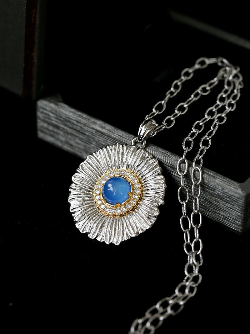 Buccellati - Inspired Daisy Pendant Necklace - floysun