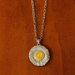 Buccellati - Inspired Daisy Pendant Necklace - floysun