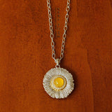 Buccellati - Inspired Daisy Pendant Necklace - floysun