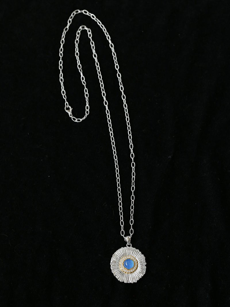 Buccellati - Inspired Daisy Pendant Necklace - floysun