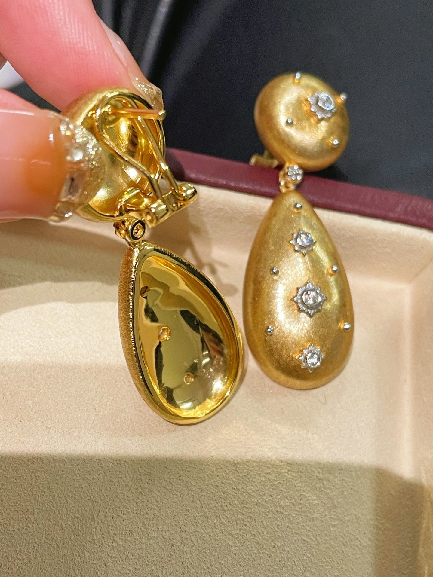 Buccellati - Inspired Double Drop Earrings - floysun