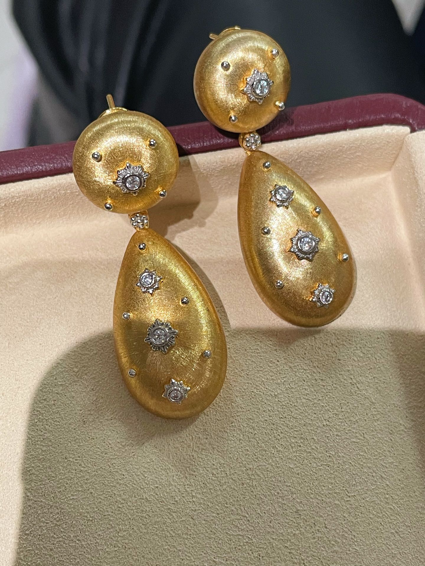 Buccellati - Inspired Double Drop Earrings - floysun