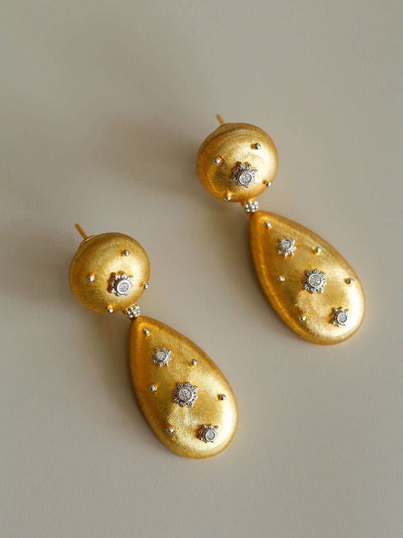 Buccellati - Inspired Double Drop Earrings - floysun