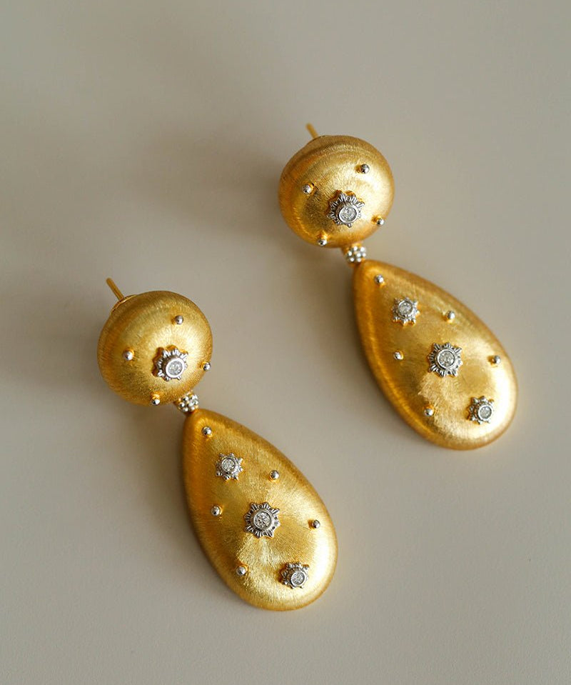 Buccellati - Inspired Double Drop Earrings - floysun