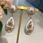 Buccellati - Inspired Double Drop Earrings - Silver - floysun
