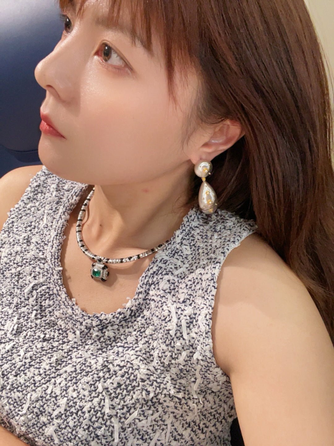 Buccellati - Inspired Double Drop Earrings - Silver - floysun