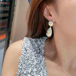 Buccellati - Inspired Double Drop Earrings - Silver - floysun