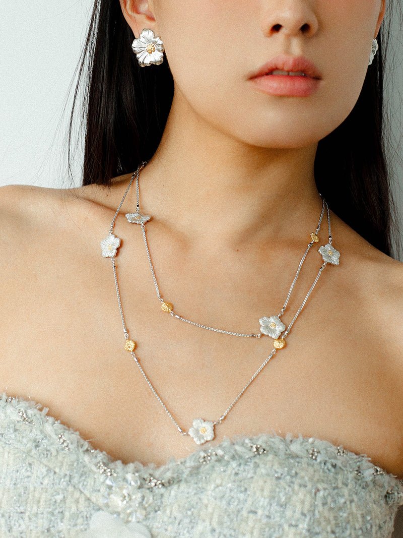 Buccellati - Inspired Gardenia Flower Stud Earrings - floysun