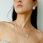 Buccellati - Inspired Gardenia Flower Stud Earrings - floysun