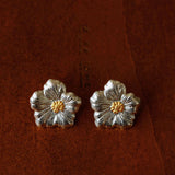 Buccellati - Inspired Gardenia Flower Stud Earrings - floysun