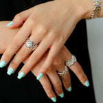 Buccellati - Inspired Gardenia Open Ring 925 Silver - floysun