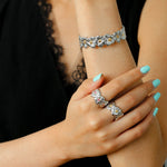 Buccellati - Inspired Gardenia Open Ring 925 Silver - floysun