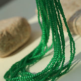 Camellia Clasp Multi - Layered Green Cat's Eye Necklace - floysun
