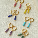 Candy Gemstone Drop Earrings - floysun