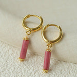 Candy Gemstone Drop Earrings - floysun
