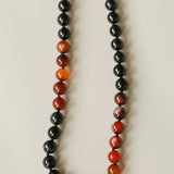 Caramel Gradient Agate Necklace with Magnetic Clasp - floysun