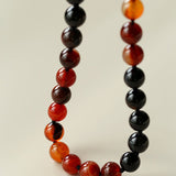 Caramel Gradient Agate Necklace with Magnetic Clasp - floysun