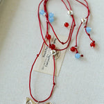 Carousel Pony Red Cord Necklace Horse Pendant - floysun
