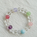 Celestia Radiance · Natural Clear Quartz Harmony Beads Bracelet - floysun
