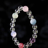 Celestia Radiance · Natural Clear Quartz Harmony Beads Bracelet - floysun