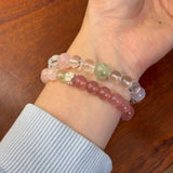 Celestia Radiance · Natural Clear Quartz Harmony Beads Bracelet - floysun