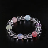 Celestia Radiance · Natural Clear Quartz Harmony Beads Bracelet - floysun