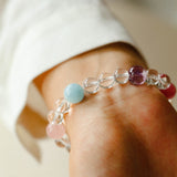 Celestia Radiance · Natural Clear Quartz Harmony Beads Bracelet - floysun