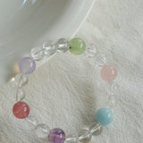 Celestia Radiance · Natural Clear Quartz Harmony Beads Bracelet - floysun