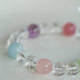 Celestia Radiance · Natural Clear Quartz Harmony Beads Bracelet - floysun