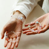 Celestia Radiance · Rainbow Multigem Clear Quartz Energy Bracelet - floysun