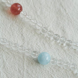 Celestia Radiance · Triple - Wrap Multigem Clear Quartz Energy Bracelet - floysun