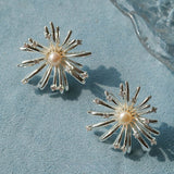Celestial Fireworks Pearl Earrings - floysun