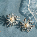 Celestial Fireworks Pearl Earrings - floysun