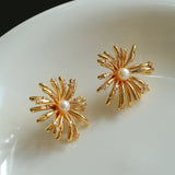 Celestial Fireworks Pearl Earrings - floysun